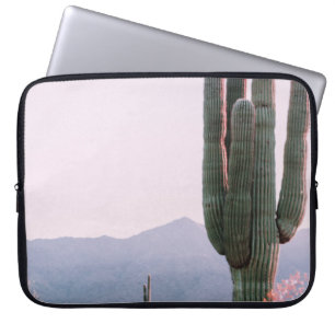 CACTUS PLANT BESIDE ORANGE LEAFED PLANT LAPTOP SLEEVE