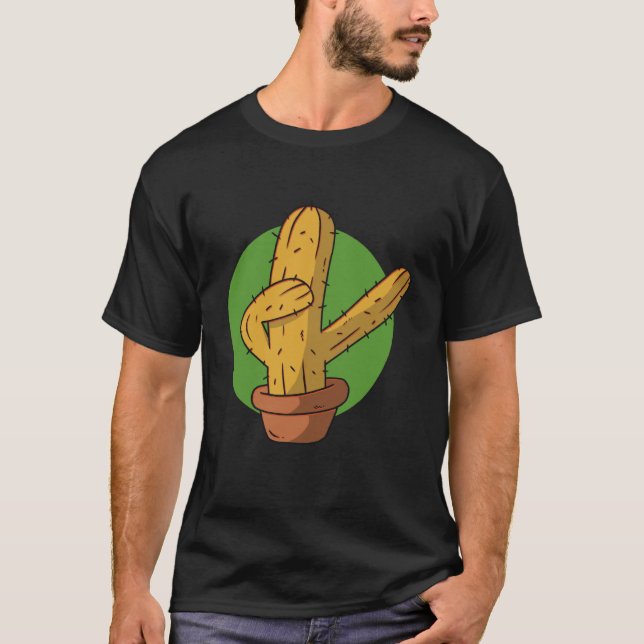 cactus plant dab dabbing T-Shirt (Front)