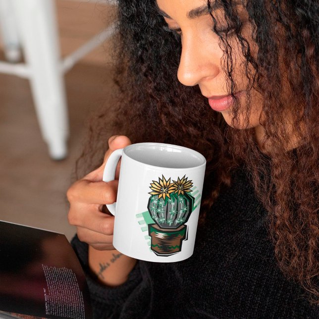 Cactus Plant In A Pot Coffee Mug (Creator Uploaded)