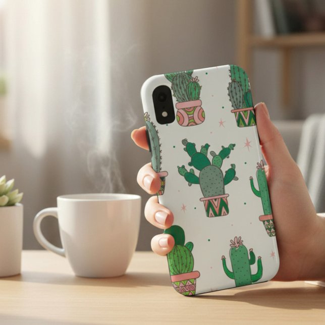 Cactus Plant Pattern Case-Mate iPhone Case (Creator Uploaded)