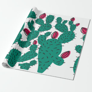 Cactus plant seamless pattern. Abstract hipster de Wrapping Paper
