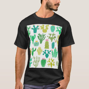Cactus plant: vintage floral set. T-Shirt