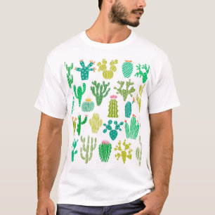 Cactus plant: vintage floral set. T-Shirt