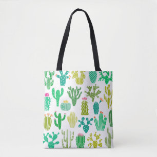 Cactus plant: vintage floral set. tote bag