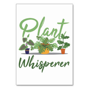Cactus Plant Whisperer Table Number