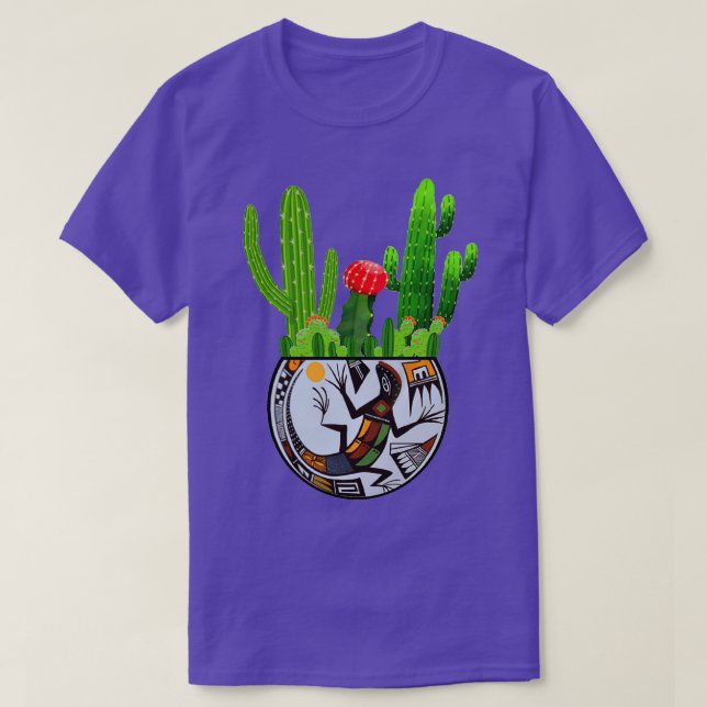 Cactus Pottery T-Shirt (Design Front)