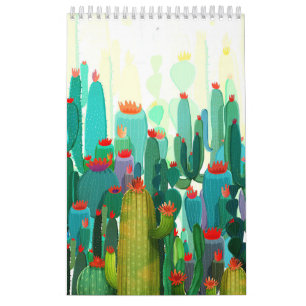 Cactus Print A Lot Of Cactus Calendar