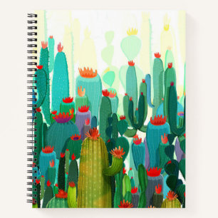 Cactus Print A Lot Of Cactus Notebook