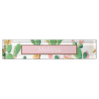 Cactus Print Desk Name Plate