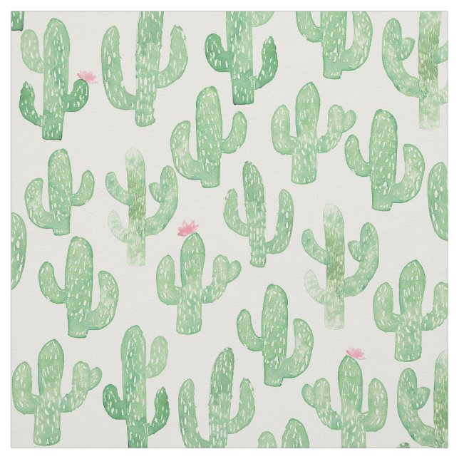 Cactus Print Fabric (Swatch)