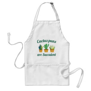 Cactus Puns Are Succulent Standard Apron