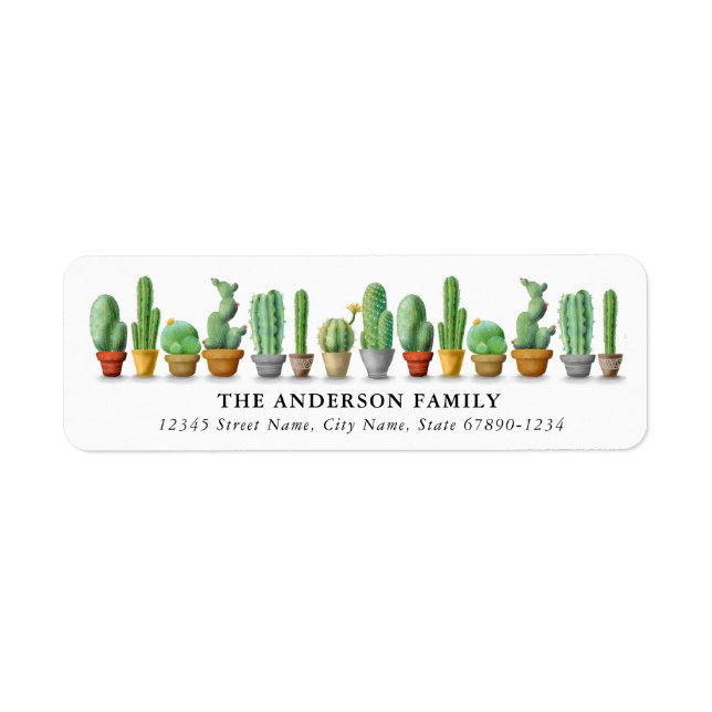 Cactus Return Address Labels (Front)
