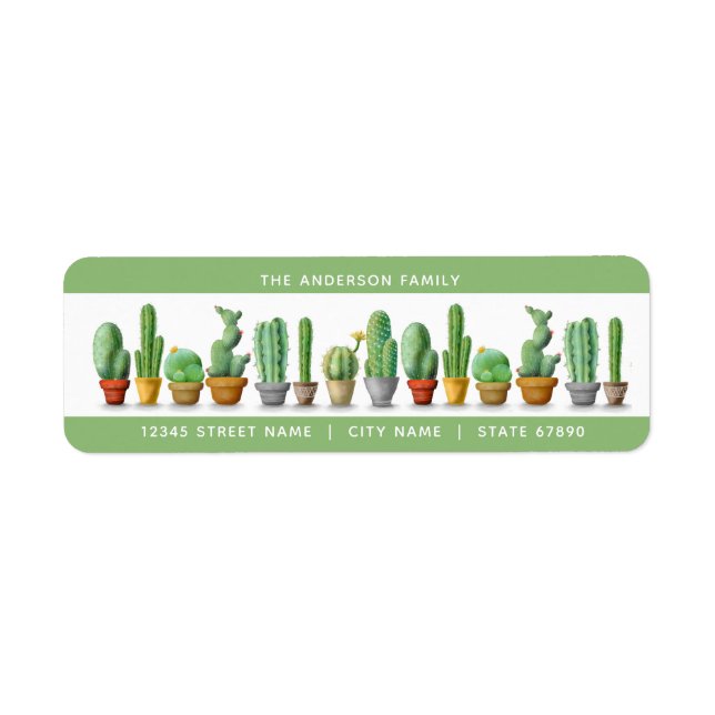 Cactus Return Address Labels (Front)