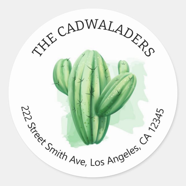 Cactus Return Address Labels (Front)