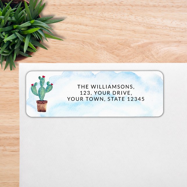 Cactus Return Address  Return Address Label (Creator Uploaded)