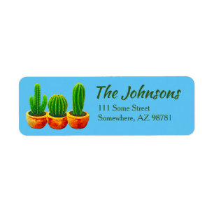 Cactus Return Personalised Address Labels