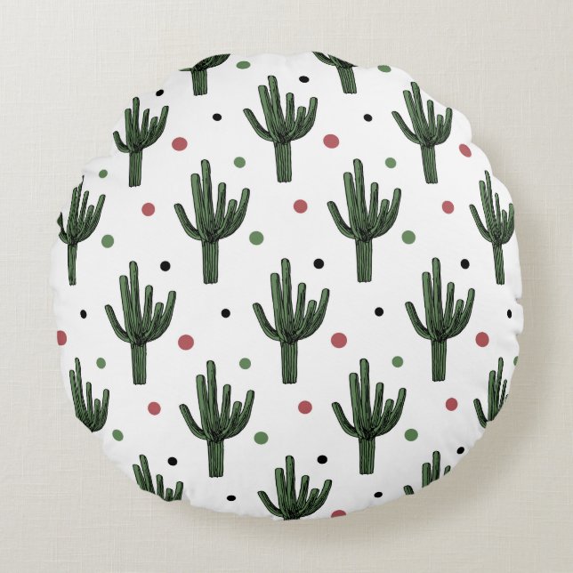 Cactus Round Cushion (Front)