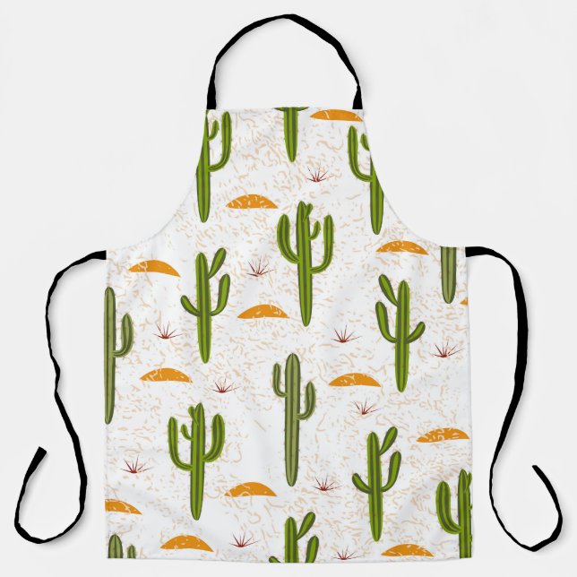 Cactus Sand: Mexican Style Seamless. Apron (Front)