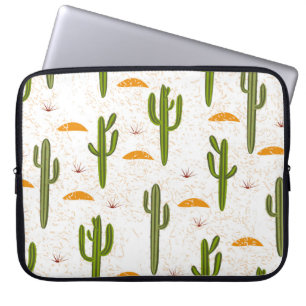 Cactus Sand: Mexican Style Seamless. Laptop Sleeve