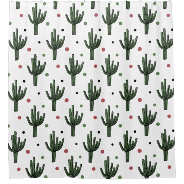 Cactus Shower Curtain (Front)