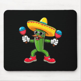 Cactus Sombrero Cinco De Mayo Mexican Cactus Party Mouse Pad