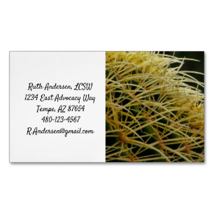Cactus Spikes Magnetic Business Card