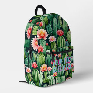 Cactus & Succulent Backpack Custom text Mexico