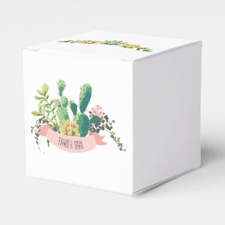 Cactus Succulent Boho Rustic Favour Box