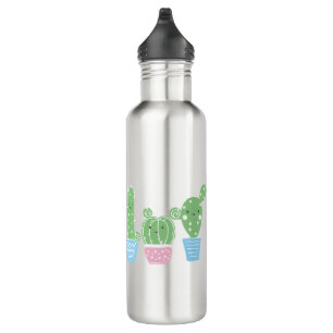 cactus, succulent, cute art fiesta, mexican, 710 ml water bottle