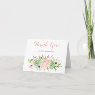 Cactus Succulent Floral Thank You Card