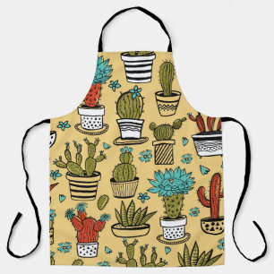 Cactus Succulent: Hand Drawn Sketch Apron