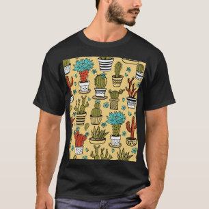Cactus Succulent: Hand Drawn Sketch T-Shirt