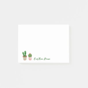Cactus Succulent Our New Home Post-it Notes
