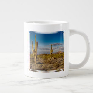 Cactus Sunset in Arizona Large Coffee Mug