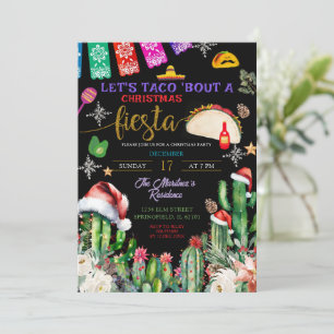 Cactus Taco Bout a Christmas Fiesta Invitation