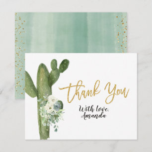 Cactus Taco 'bout Love Couples Thank You Card