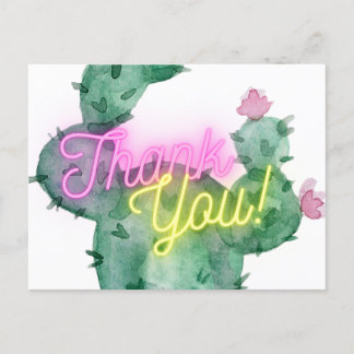 Cactus Thank You Card