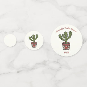 Cactus Theme Bridal Shower Personalised Confetti