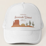 Cactus Themed Desert Bachelorette  Trucker Hat<br><div class="desc">This is a desert bachelorette party hat template featuring southwest elements and a rodeo themed font pairing. ALL fonts and colours are editable // For matching items, please visit the "BETTY" collection in the Sincerely By Nicole Zazzle store. * If you like this design but don't see it available for...</div>