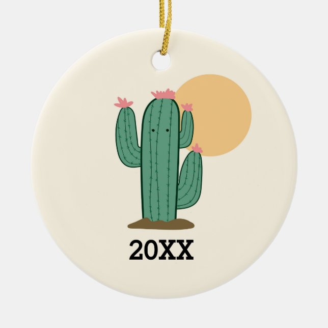 Cactus Themed Ornament (Front)