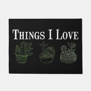 Cactus Thing I Love Doormat
