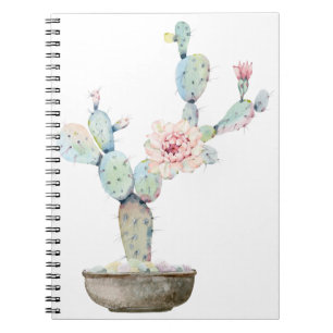 Cactus Torn Green Flower Notebook