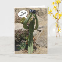 Cactus Tourist, Say CHEEESE - card