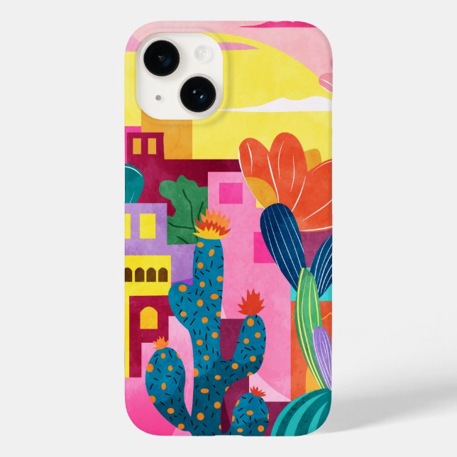 Cactus Town Case-Mate iPhone Case (Back)