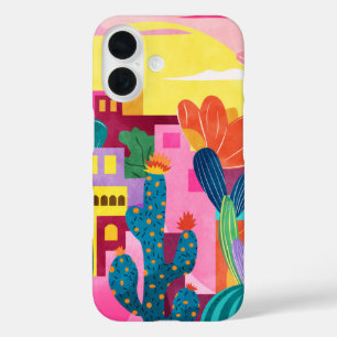 Cactus Town iPhone 16 Case
