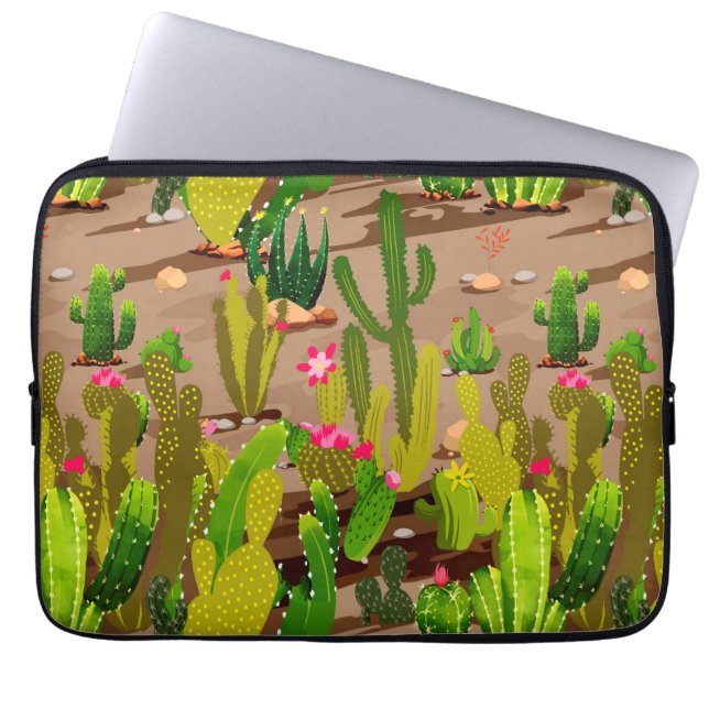 Cactus Variety 3 Laptop Sleeve (Front)