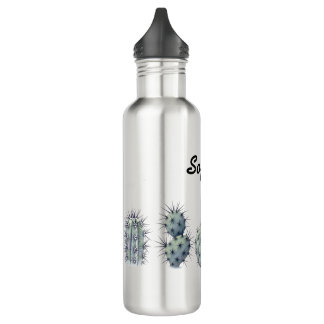 Cactus water bottle mug