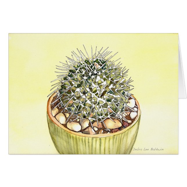 Cactus Watercolor by Debra Lee Baldwin (Front Horizontal)
