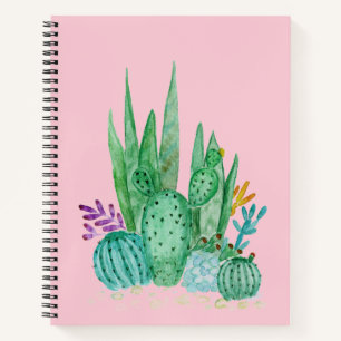 Cactus, watercolor notebook