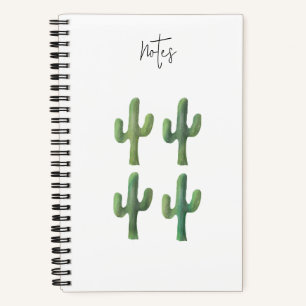 Cactus Watercolor Spiral Notebook 5.5x8.5